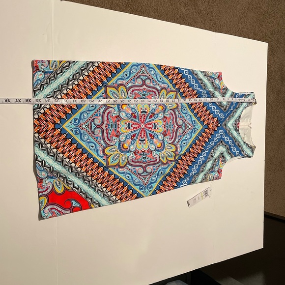 London Style Collection Dress Sz 4 Multi Color - Picture 9 of 14